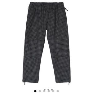 black and white stüssy pants